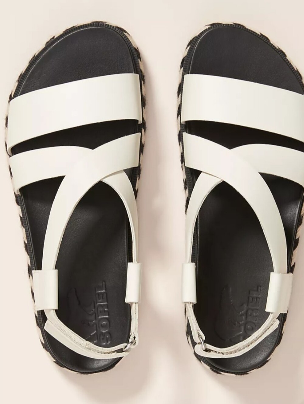 Sorel Women's Roaming Leather T-Strap Platform Sandals Size 7.5 - Picture 3 of 9